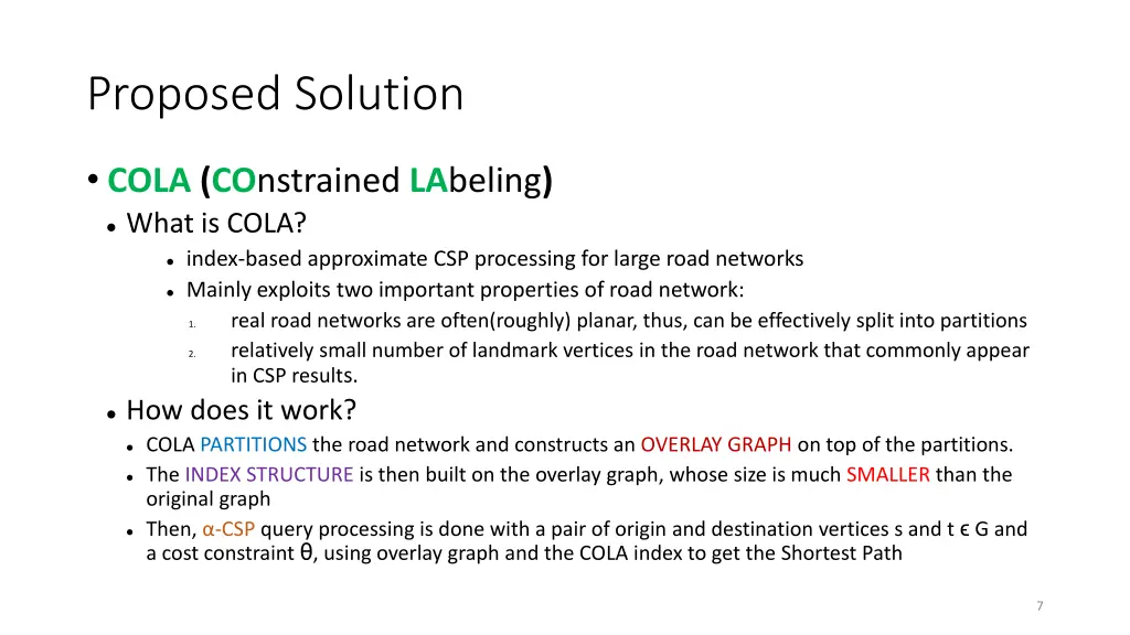 proposed solution
