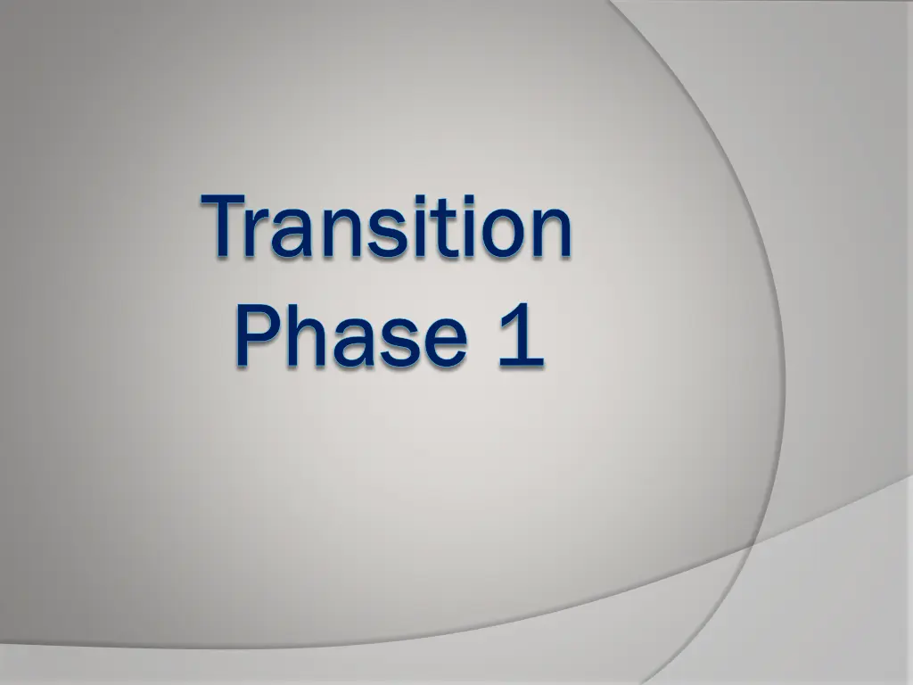 transition transition phase 1 phase 1