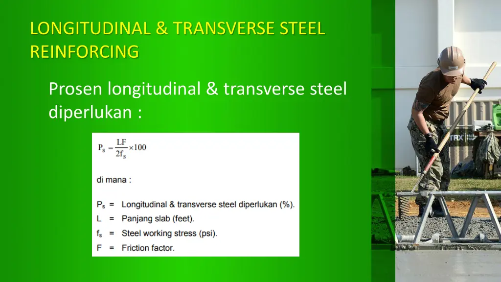 longitudinal transverse steel reinforcing