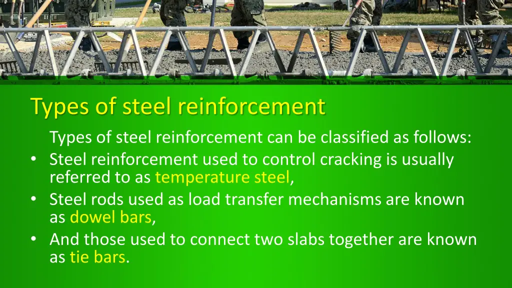 types of steel reinforcement types of steel