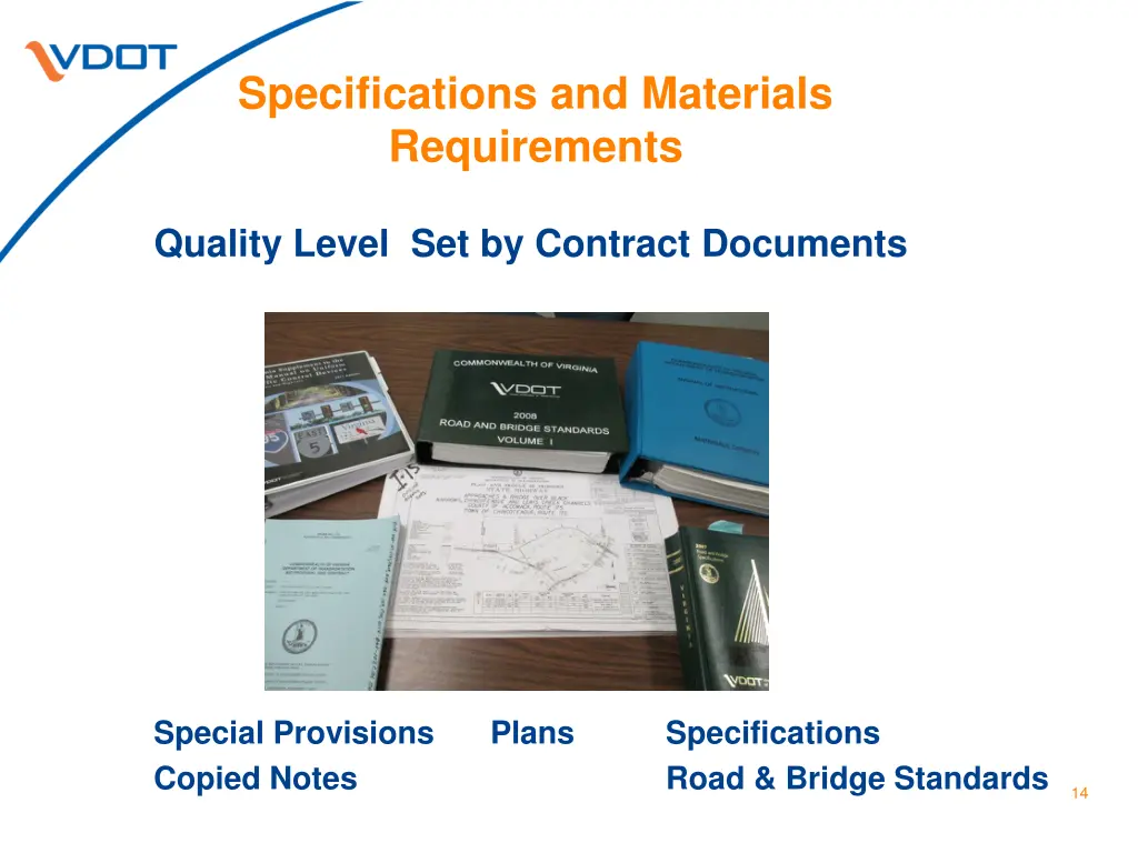 specifications and materials requirements 1