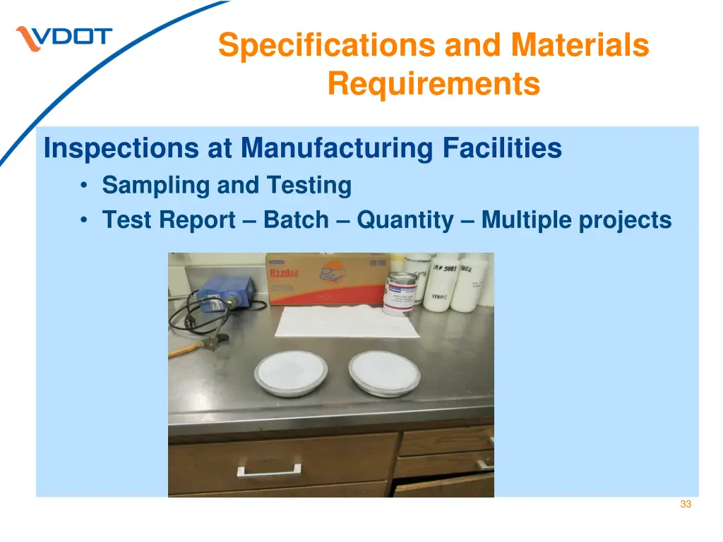 specifications and materials requirements 8