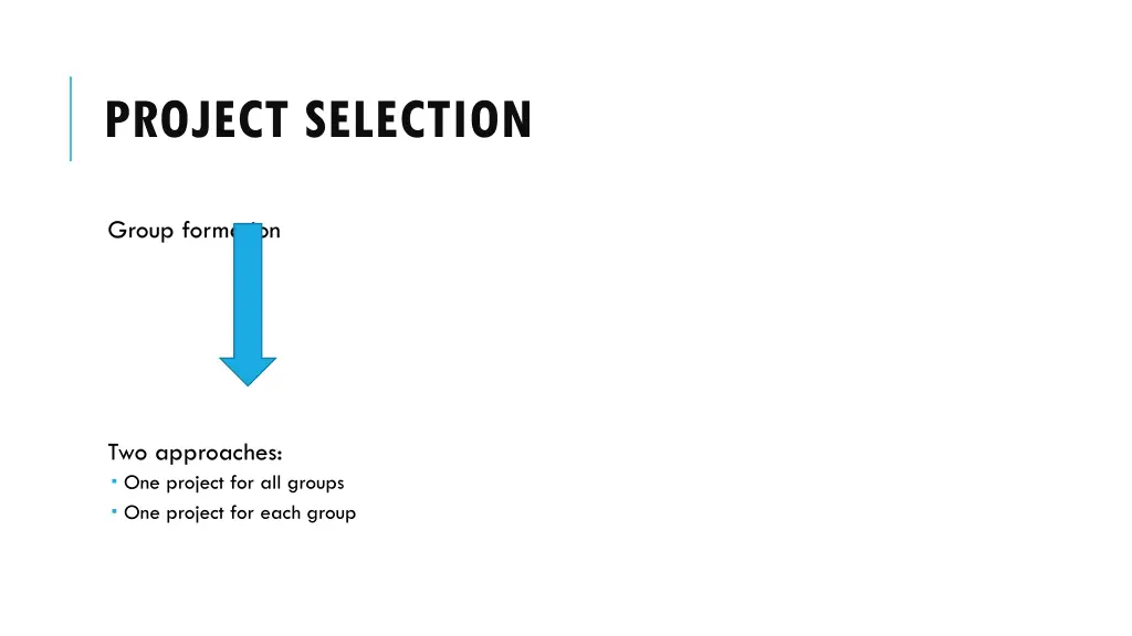 project selection