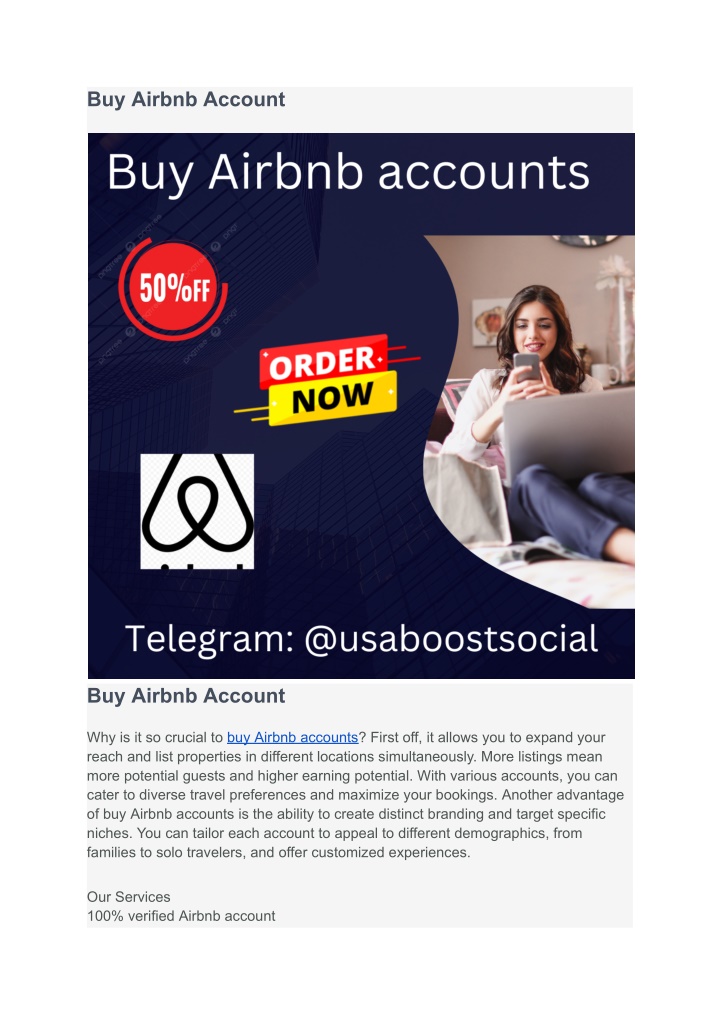 buy airbnb account