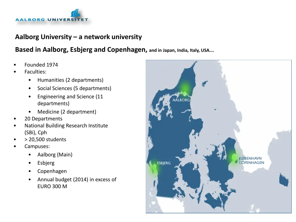 aalborg university a network university