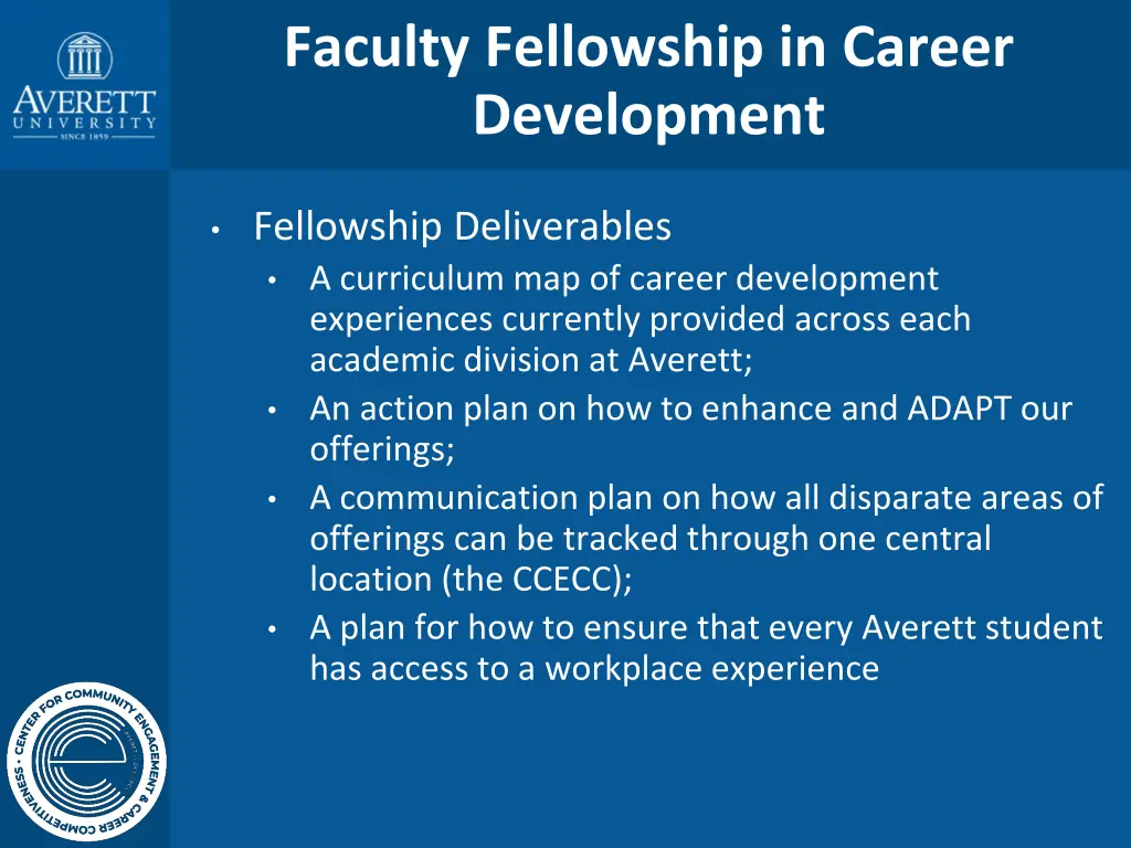 faculty fellowship in career development 2