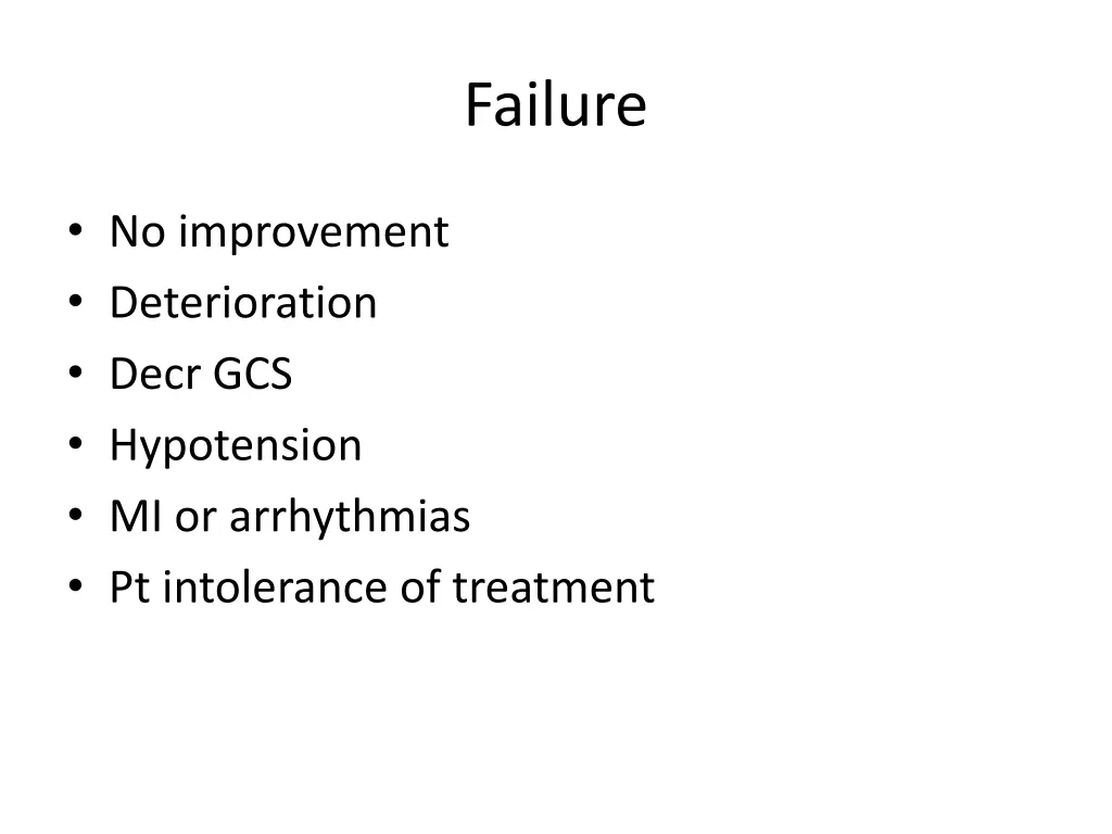 failure