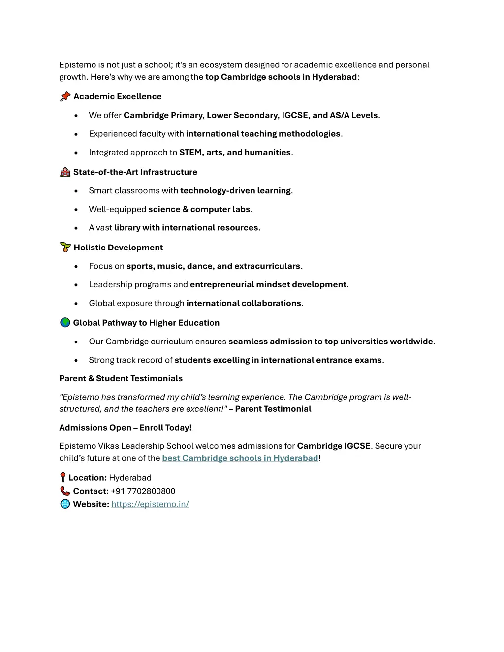 epistemo is not just a school it s an ecosystem