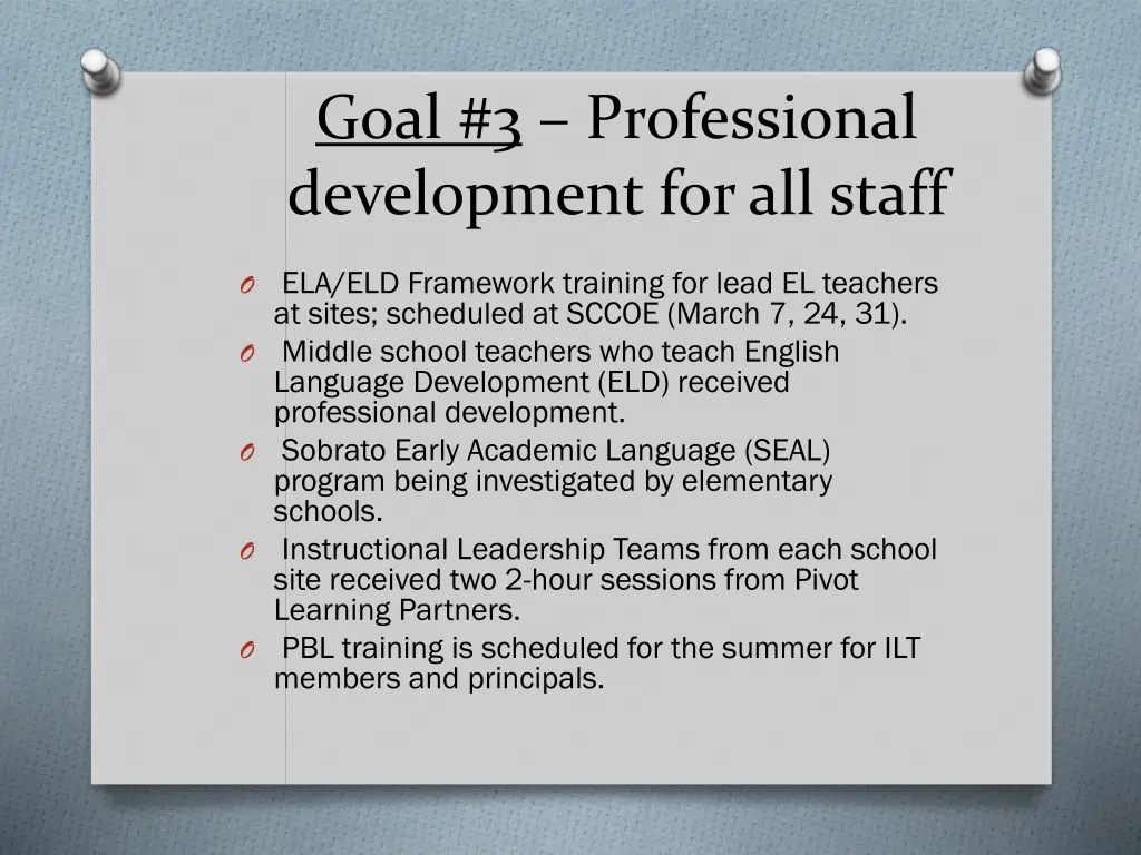 goal 3 professional development for all staff 1