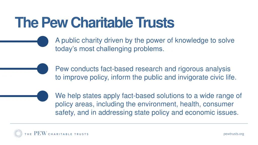 the pew charitable trusts