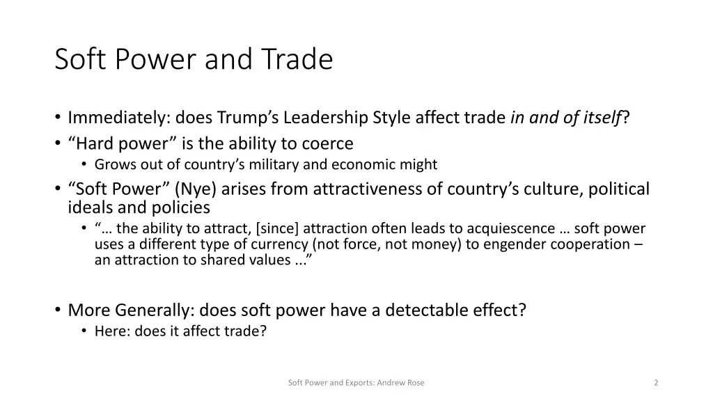 soft power and trade