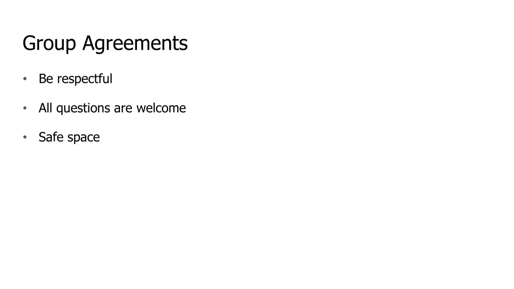 group agreements