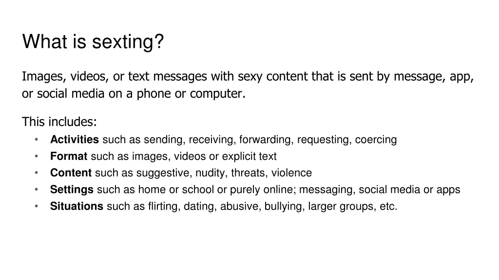 what is sexting