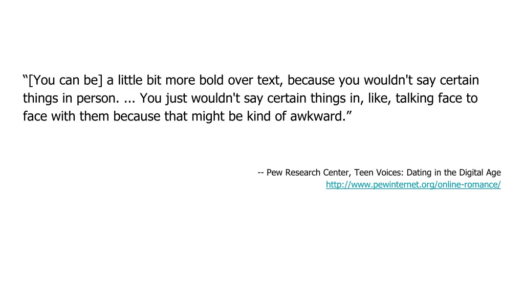 you can be a little bit more bold over text