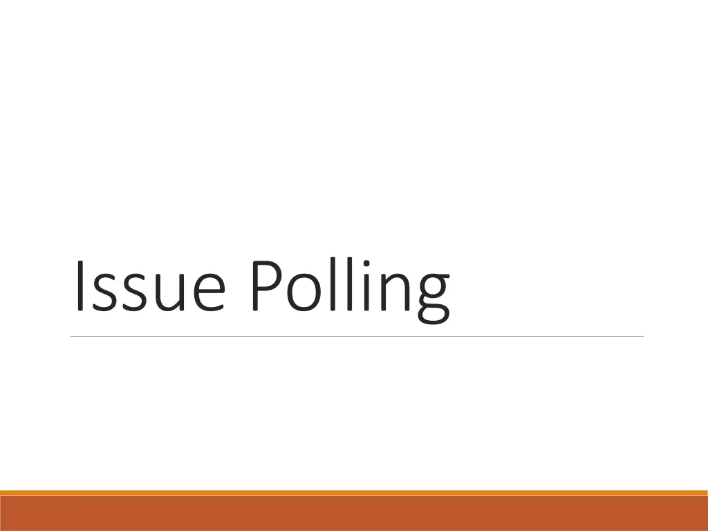 issue polling
