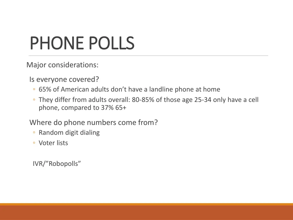 phone polls phone polls
