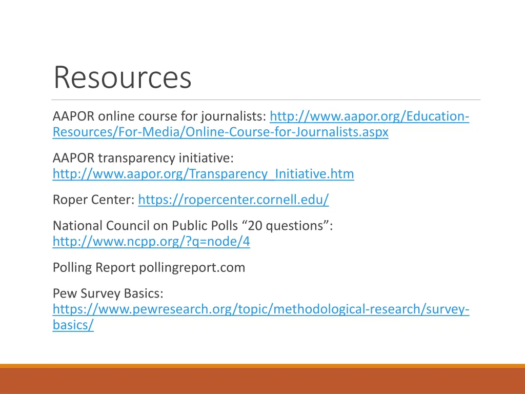 resources