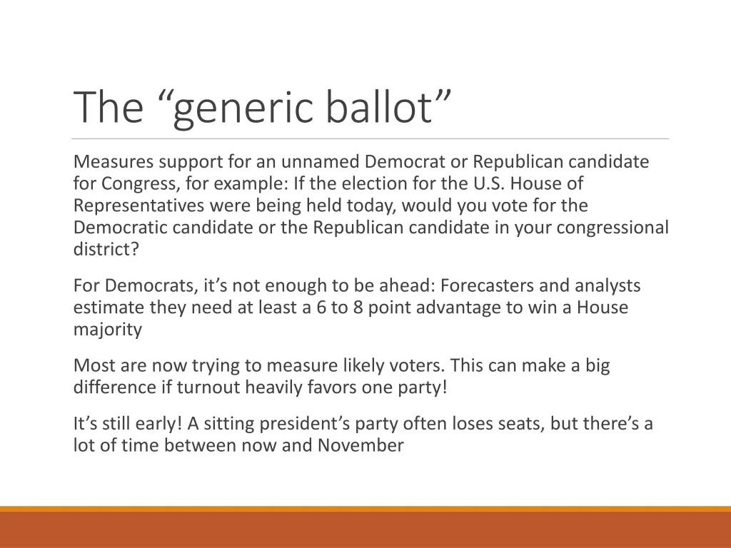 the generic ballot