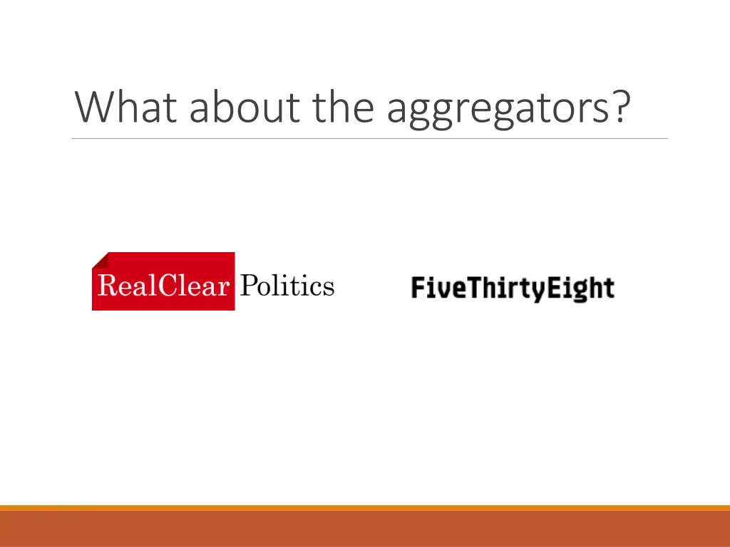 what about the aggregators