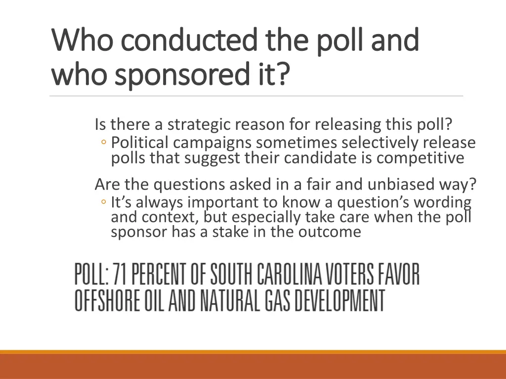 who conducted the poll and who conducted the poll