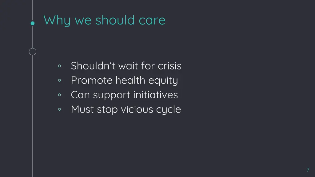 why we should care
