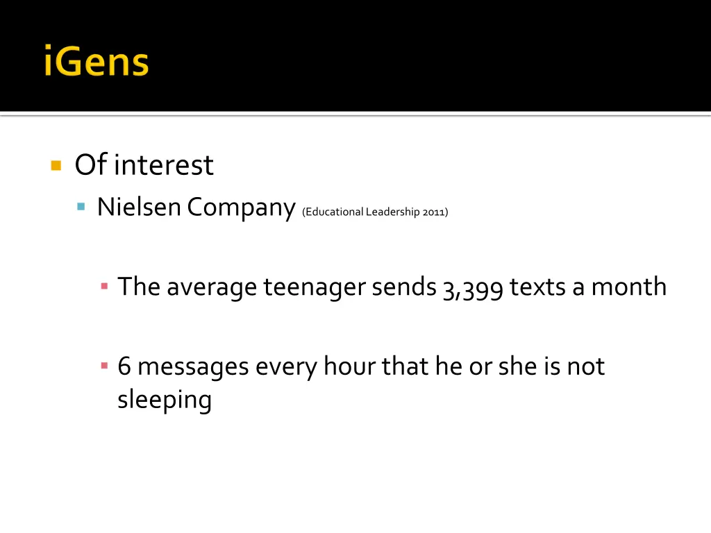 of interest nielsen company educational