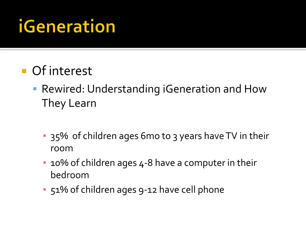 of interest rewired understanding igeneration
