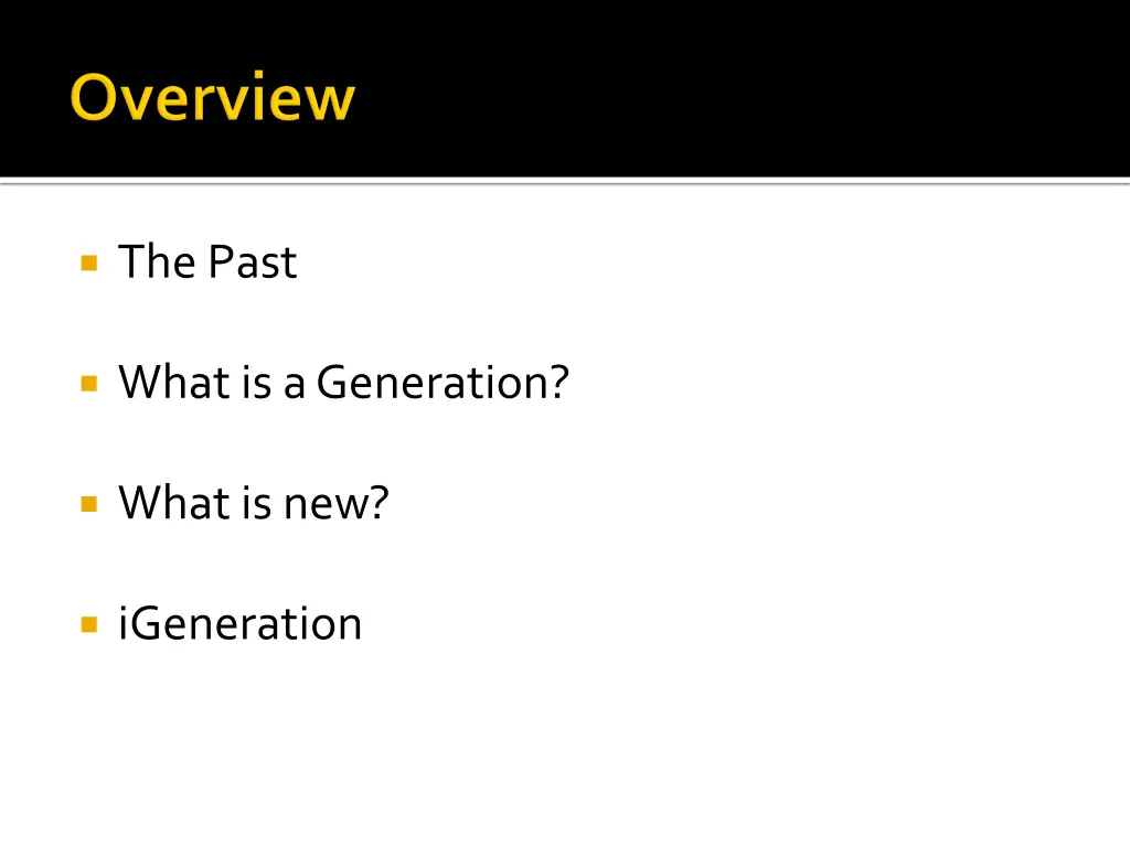 the past