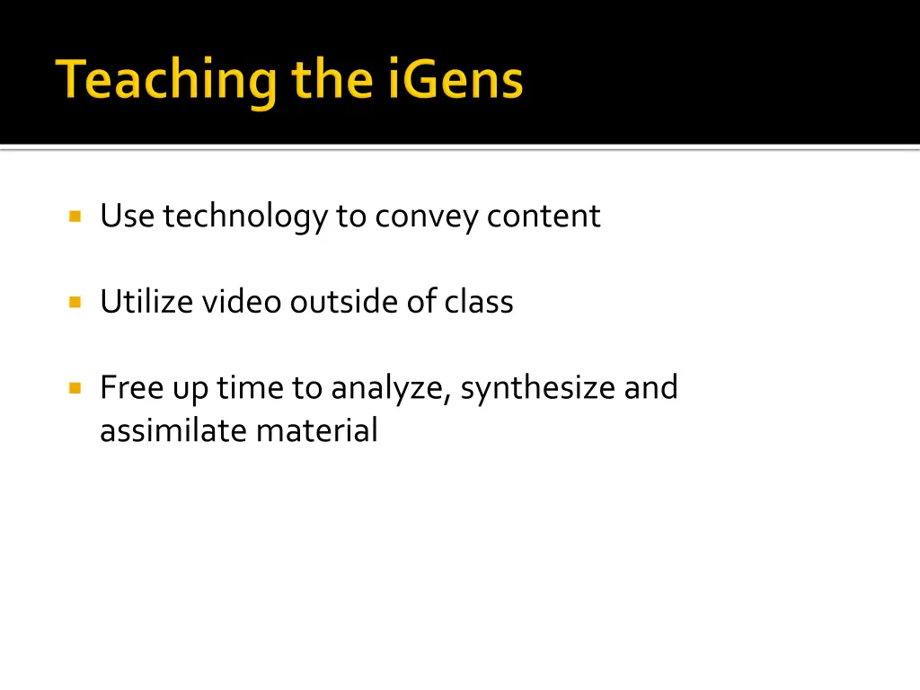 use technology to convey content