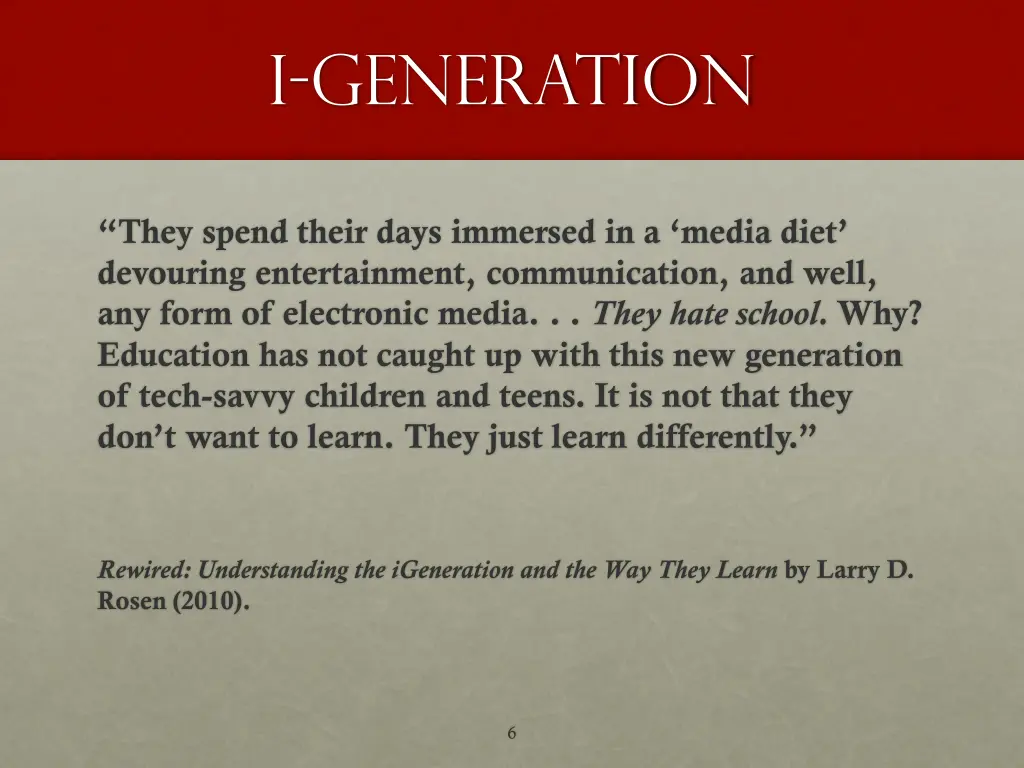 i generation