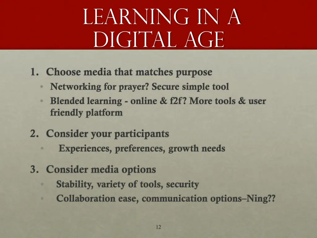 learning in a digital age