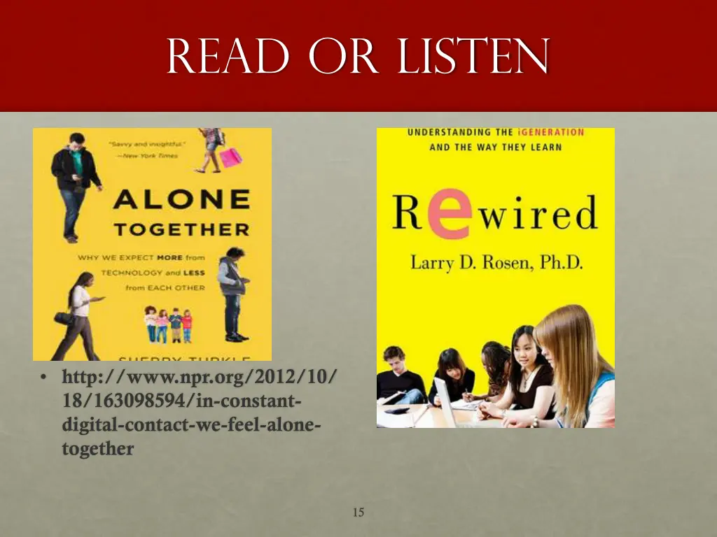 read or listen