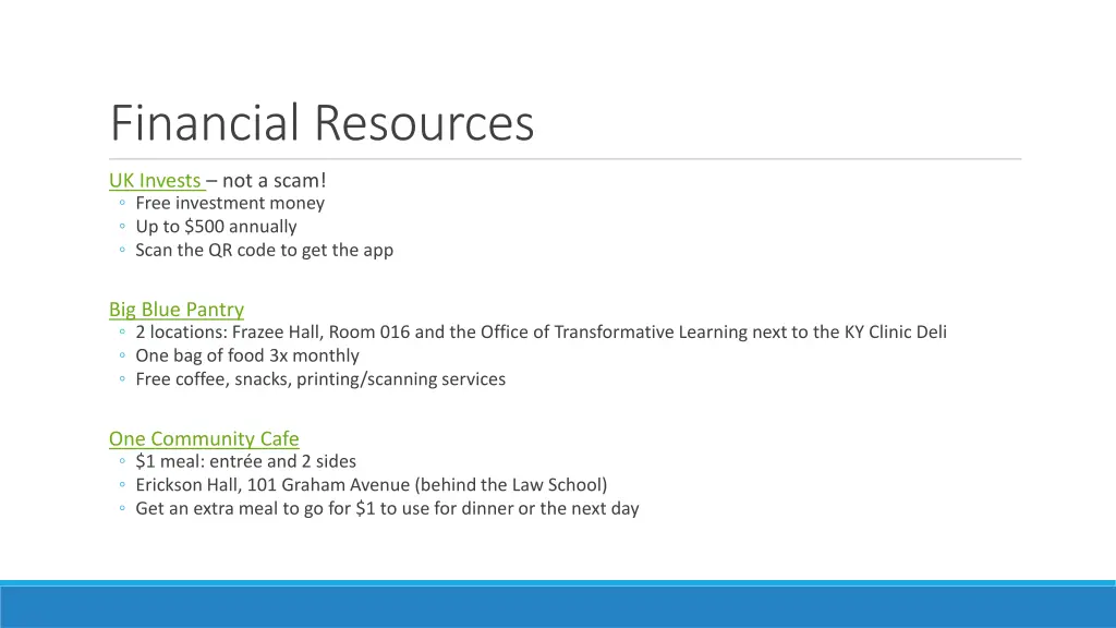 financial resources