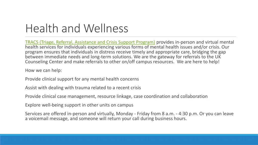 health and wellness 1