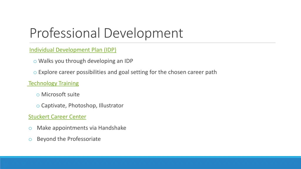 professional development