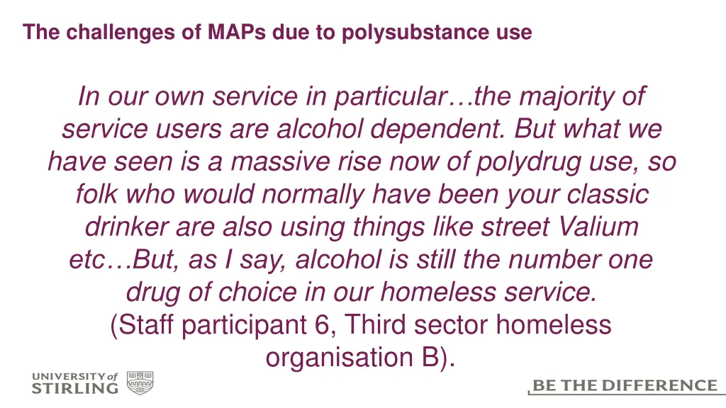 the challenges of maps due to polysubstance use