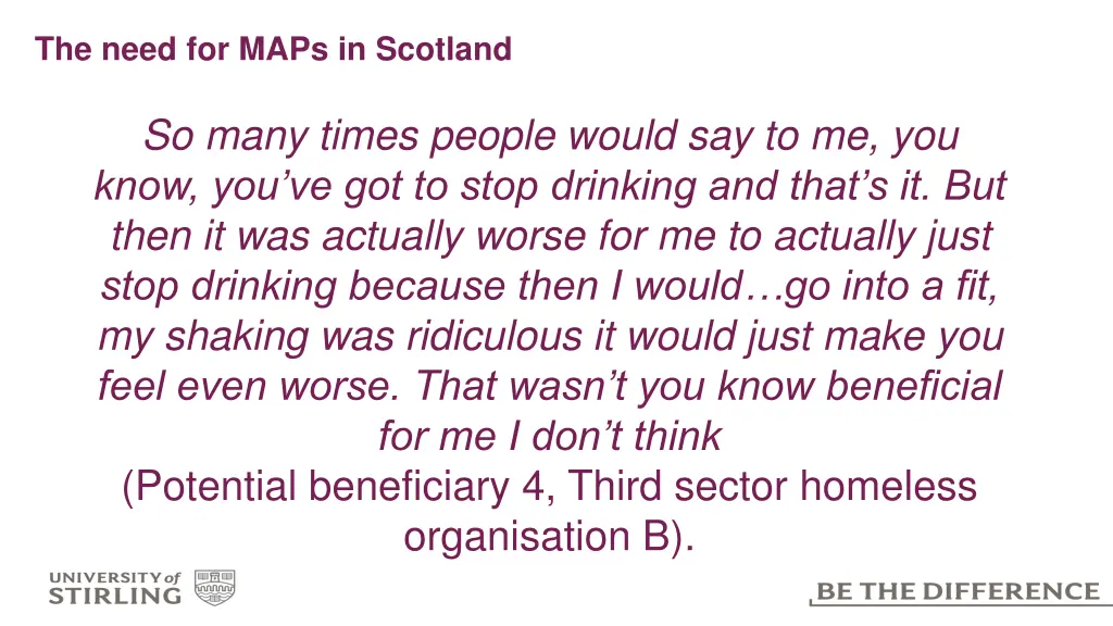 the need for maps in scotland