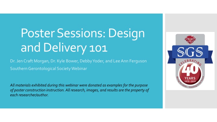 poster sessions design and delivery 101