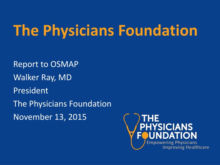 the physicians foundation