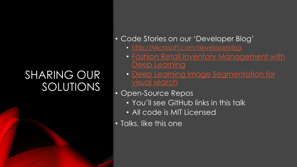 sharing our solutions