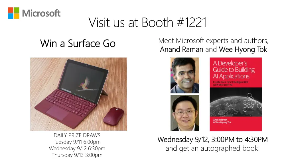 visit us at booth 1221