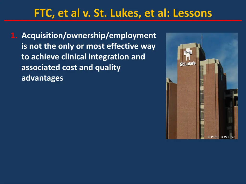 ftc et al v st lukes et al lessons