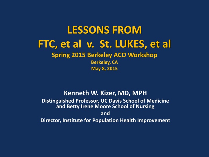 lessons from ftc et al v st lukes et al spring