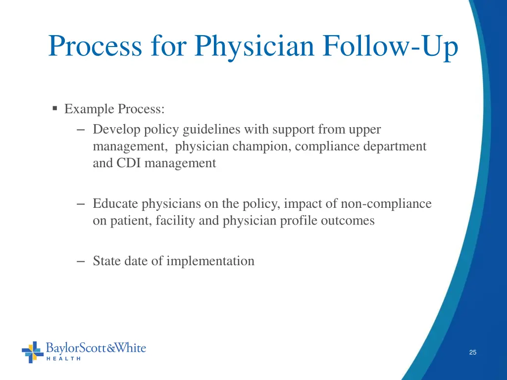 process for physician follow up 1