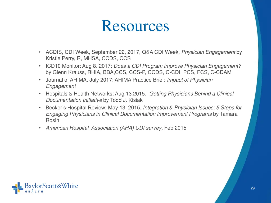 resources