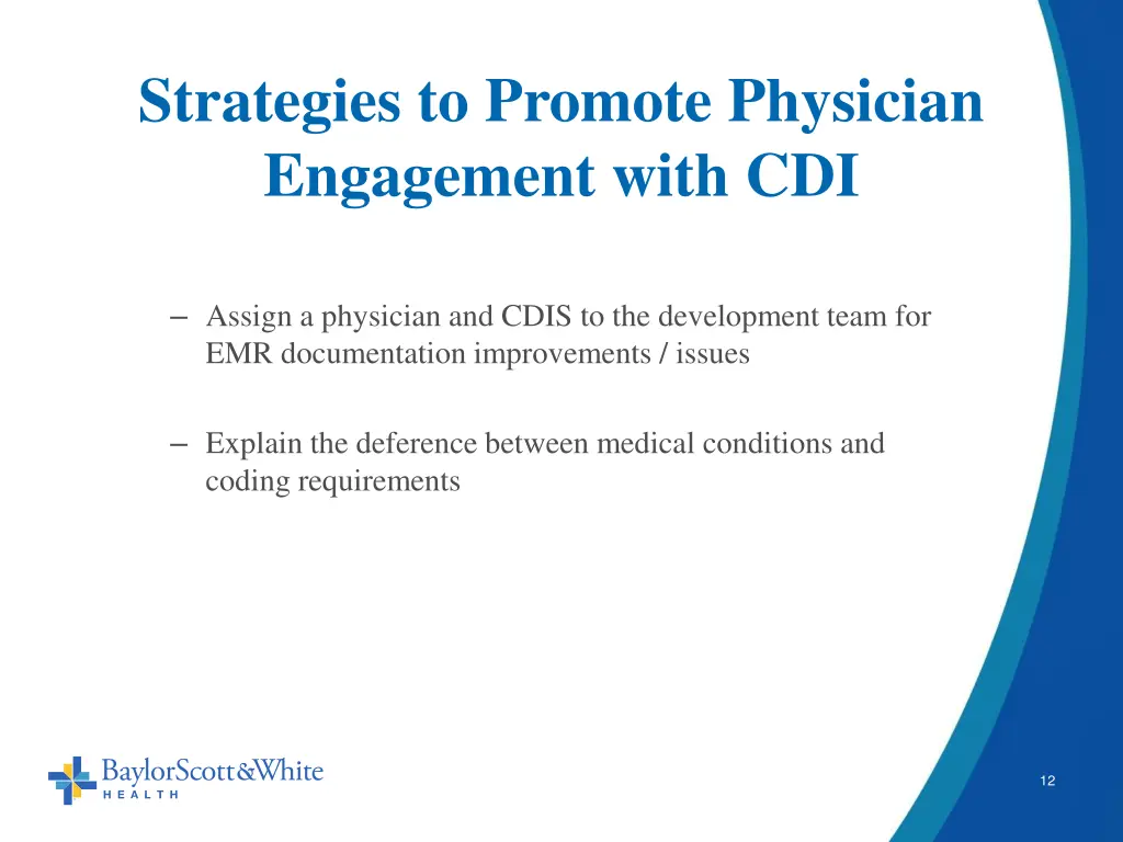 strategies to promote physician engagement with 5