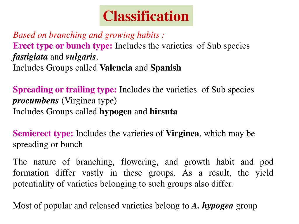 classification