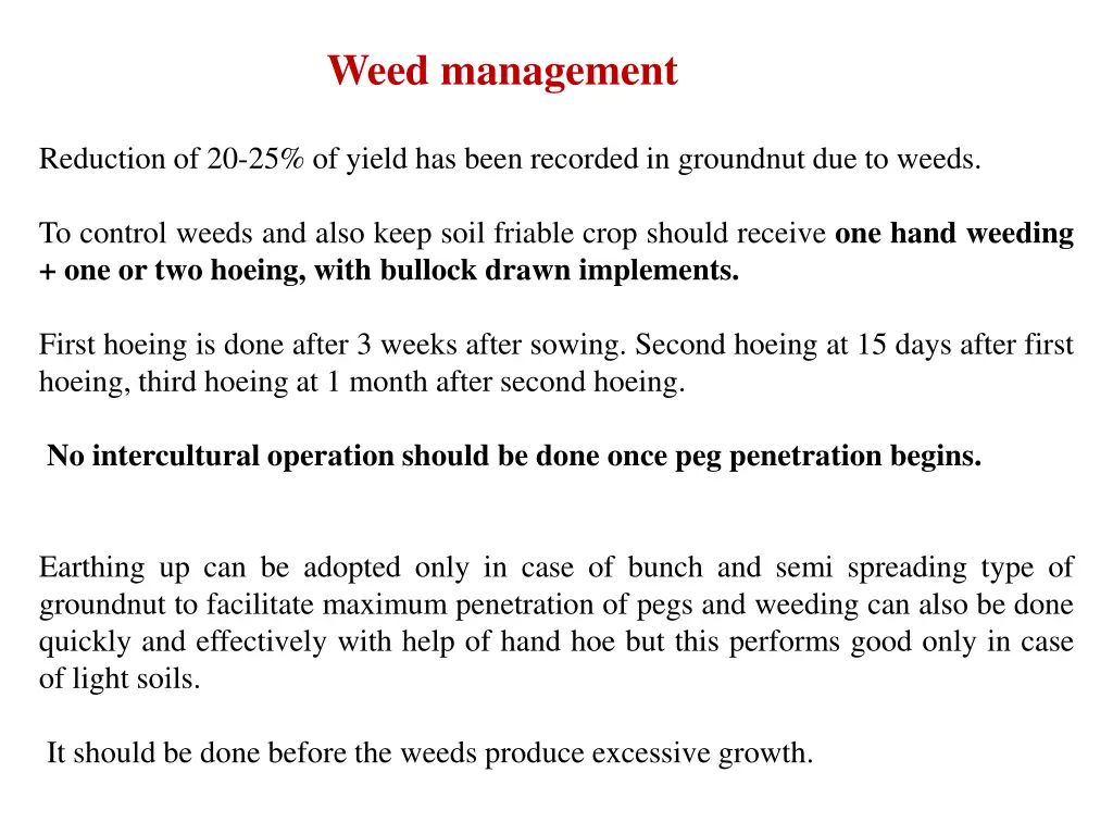 weed management