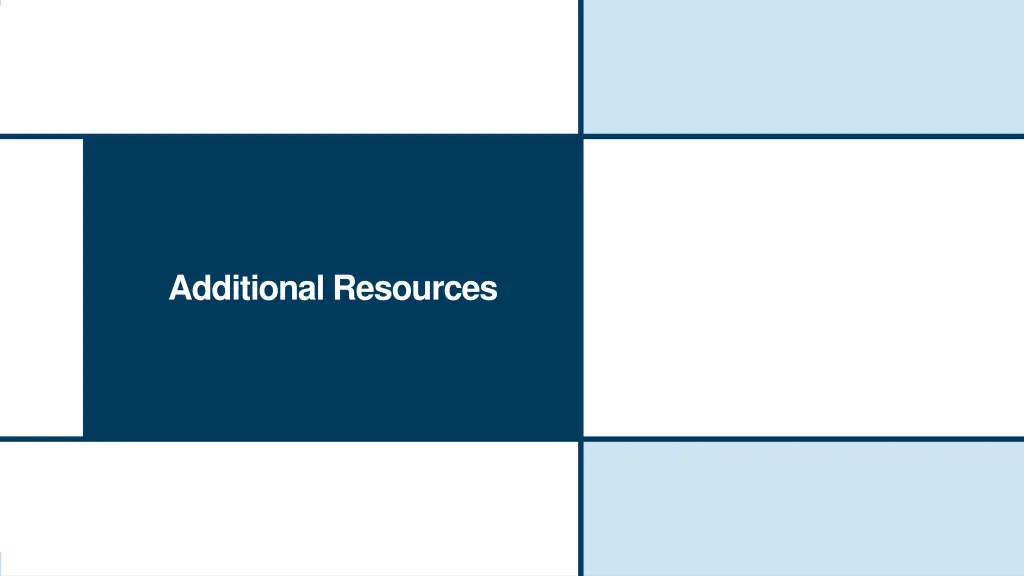additional resources