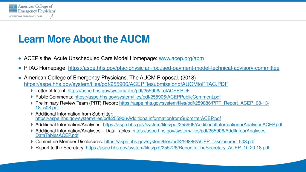 learn more about the aucm